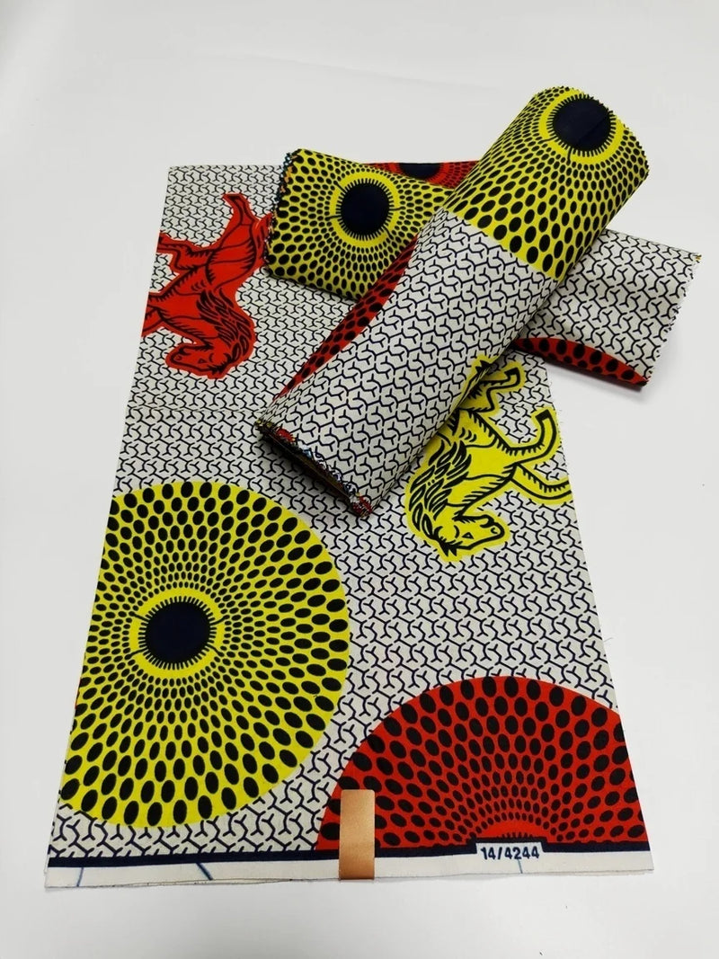 100% Cotton African Wax Print Fabric