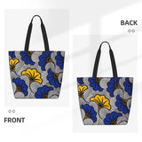 Kawaii Printing Geometric Ankara Pattern Shopping Tote Bags