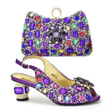 New Luxury Italian Shoes and Bags Matching Set