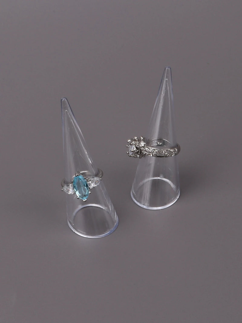 New Wholesale Clear Acrylic Riangle Conical Ring