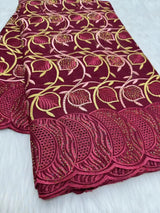 100% Cotton Voile Lace Popular Dubai Style Fabric