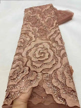 New Luxury African Beads Lace Fabric