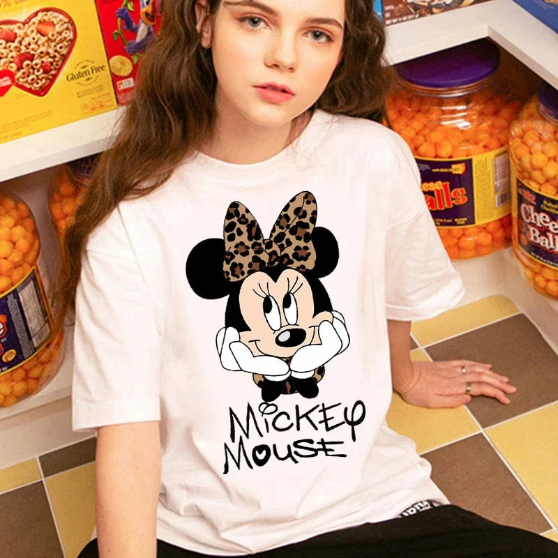 Mickey Anime Blouses Y2k Graphic T Shirts