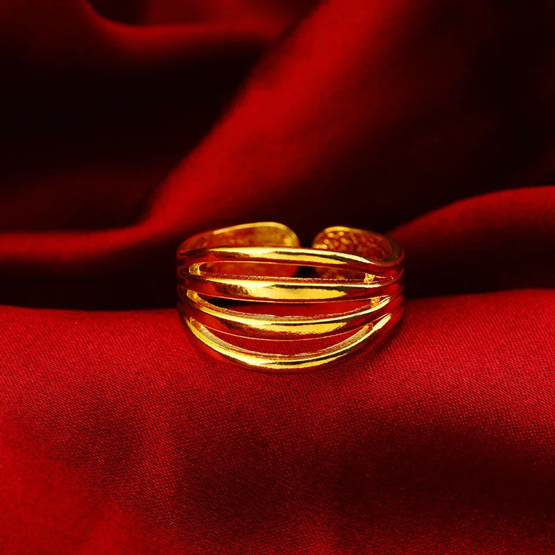 24k Adjustable Index Finger Ring