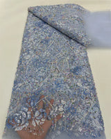 New Latest African Sequins Lace Fabric