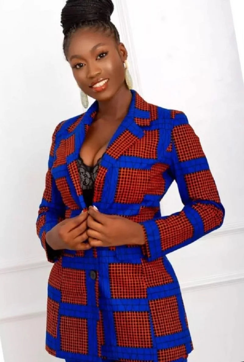 New Ankara Blazers African Wedding Party Short Coat