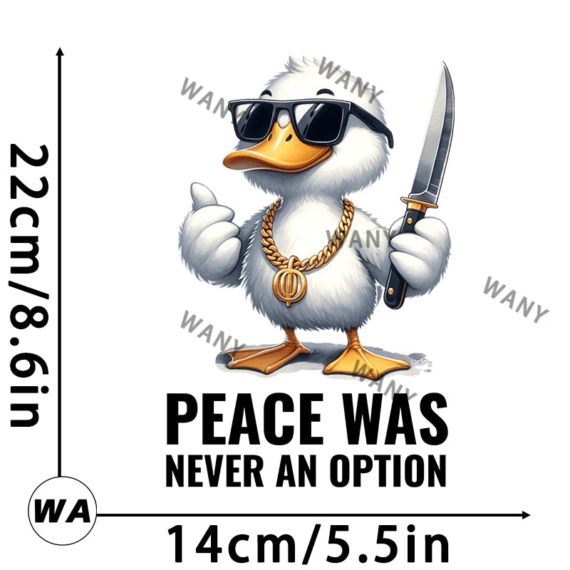 Interesting duck quotes Iron Patch Heat Transfer Printing  On Clothes