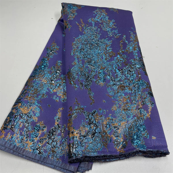 New African Jacquard Organza Brocade Fabric