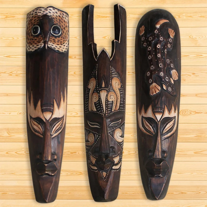 New Solid Wood Mask Wall Decoration