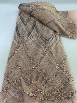 New Madison Luxury Beaded Lace Fabric