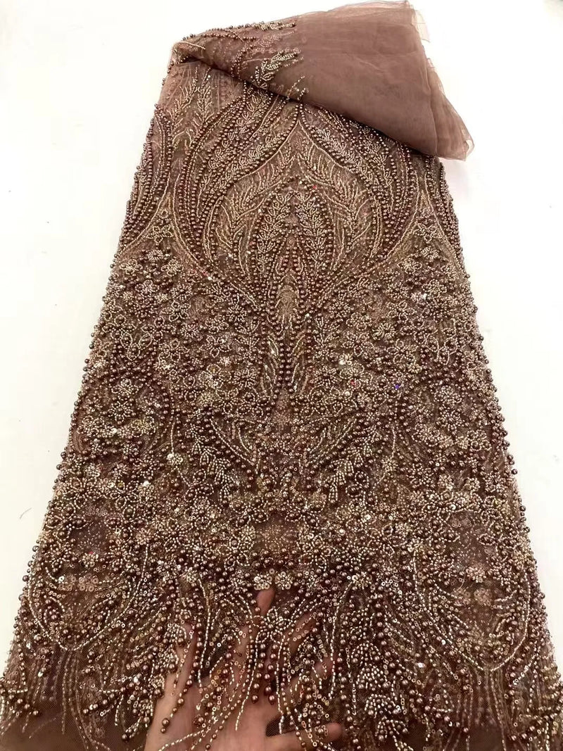 New Luxury African Sequins Lace Fabrics