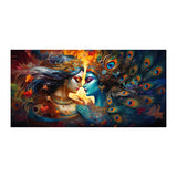 New Sacred Krishna Radha Painting Religious God Poster