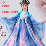 New Retro Chinese Hanfu Children's Girls' Dress