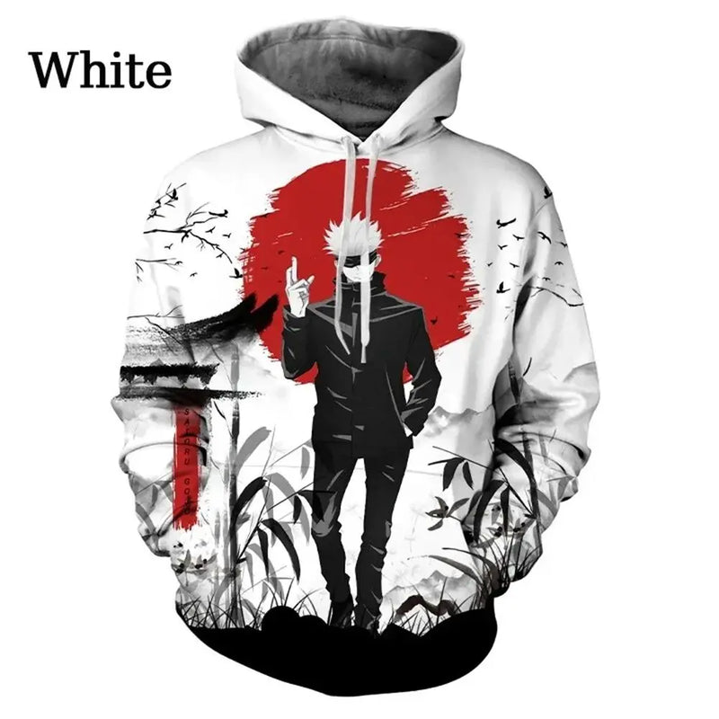 Anime Manga Jujutsu Kaisen Pattern Men's Hoodie