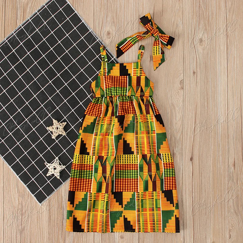 African Children Fashion Cute Dresses