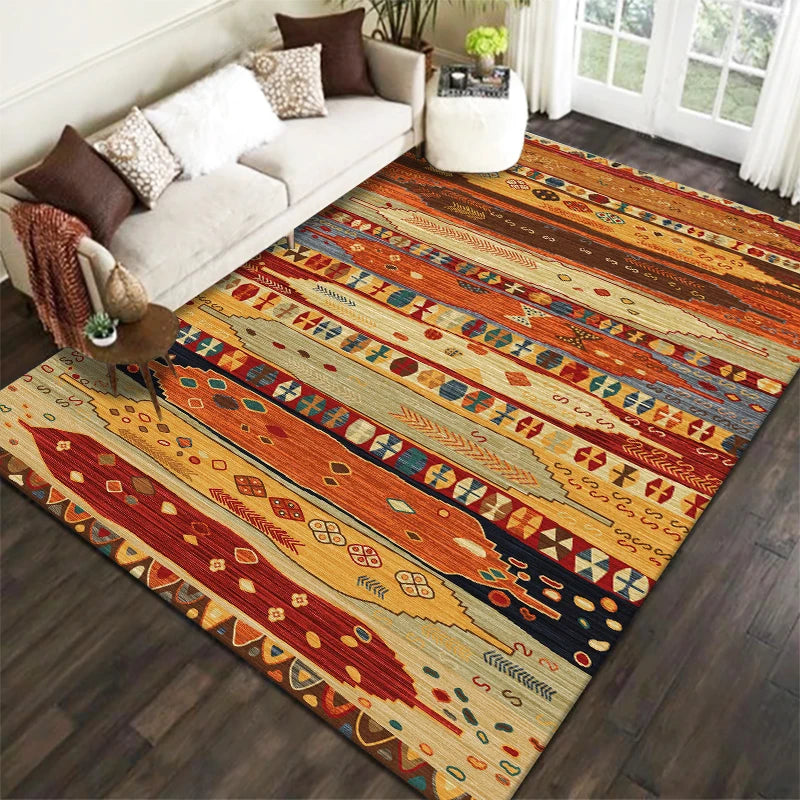 New Bohemian Pattern Decorative Living Room Carpet