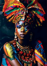 African Queen Abstract Art Canvas Painting Posters