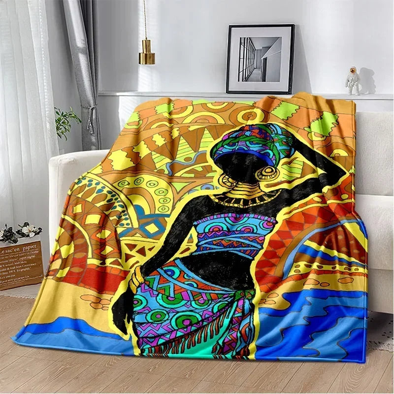 New Ethiopian Painting Art Africa Blanket