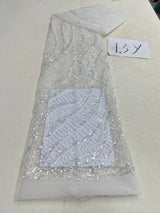 New Fashion French Embroidery Beaded Tulle Lace Fabric