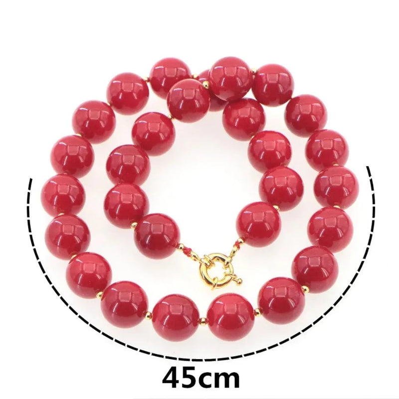 New Charming 5 Style Red Coral Beads Necklace