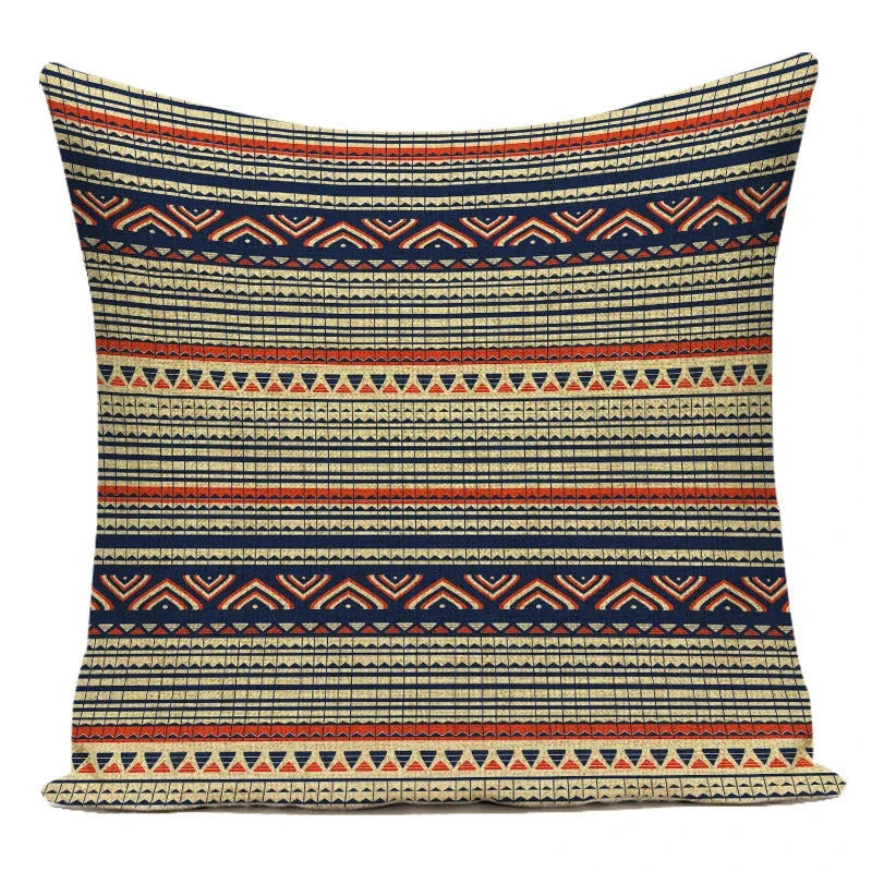 Polyester Boho Style Simple Geometric Decorative Pillows Cushion Cover for Living Room Decoration Pillowcase