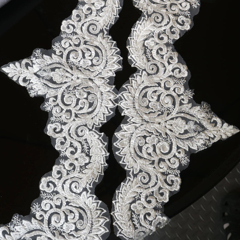 New luxury beaded embroidery lace