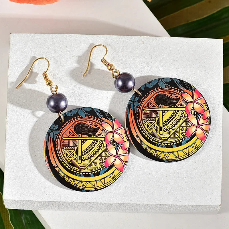 New Hawaiian Acrylic Australia Designer Earrings Accessories