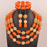 New Artificial Coral Bead Necklace Sets