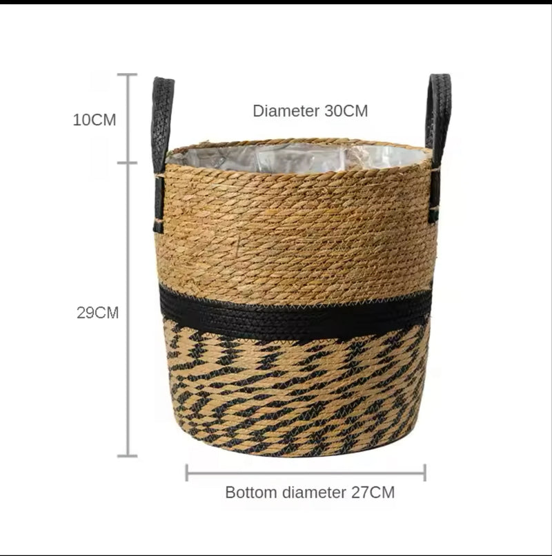 New Fancy Wicker Planter Basket