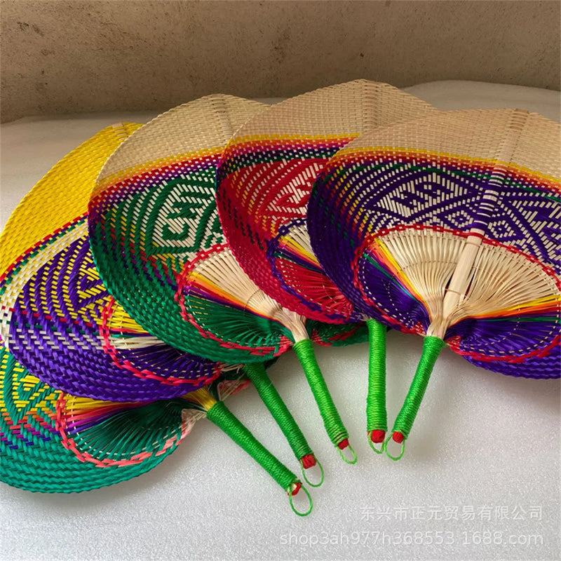 New Handmade Bamboo Woven Fan