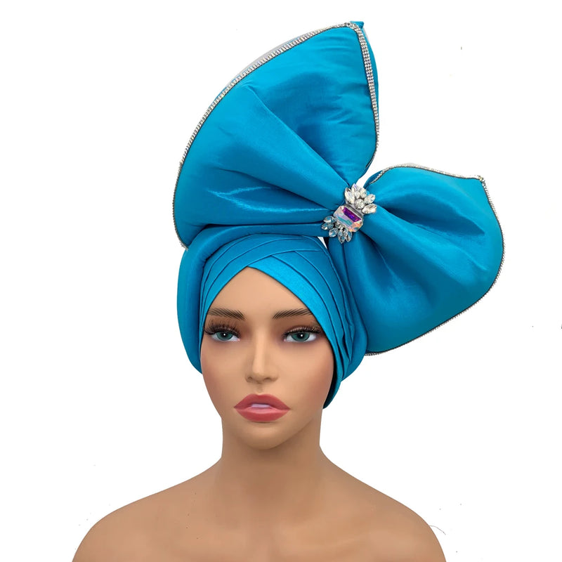 New Big Bowknot Turban Cap