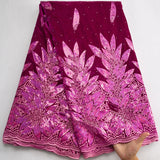 High Quality African Velvet Lace Fabric