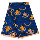 Ankara African Print Leaf Pattern Real Wax