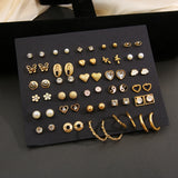 New Gold Color Women Earring Set