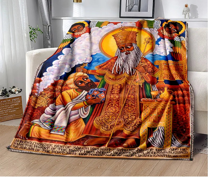 Africa Ethiopian Painting Art Cartoon Blanket