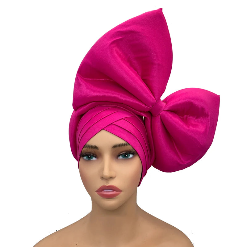 New Big Bowknot Turban Cap