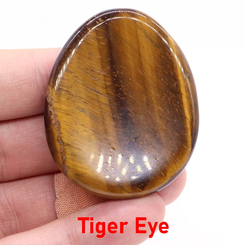 Natural Palm Gemstone Worry Thumb Stone