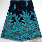 High Quality African Velvet Lace Fabric