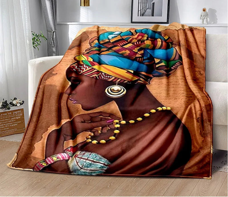 New Cartoon Africa Ethiopian Painting Art Blanket