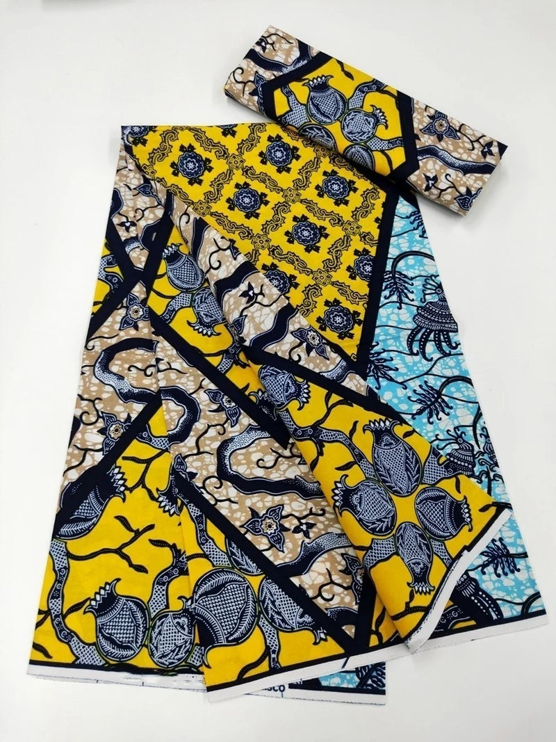 African Real Wax Print Cotton 100% Fabric