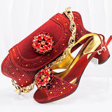 Women Party Shoes and Bags Matching Set