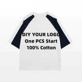 New Customized Print On Demand Photo  Brand Logo T Shirt