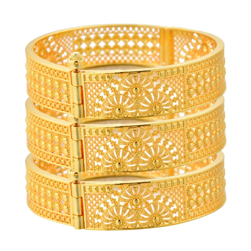 New Ethiopian Gold Color Bangles