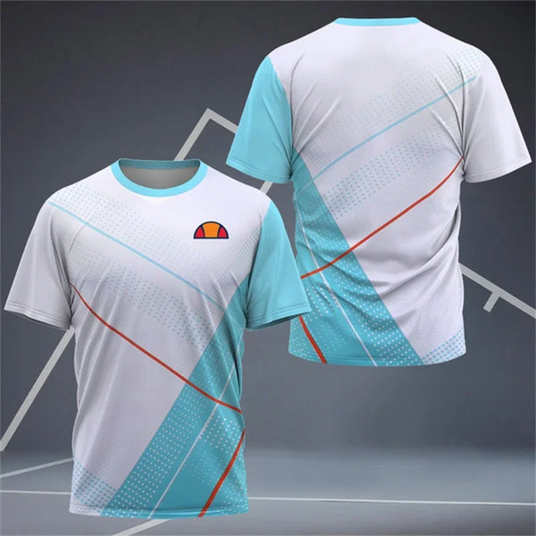 Men's Badminton Training Clothing Outdoor Fitness Sports T-Shirts