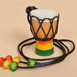 New Mini African Drum Wooden Necklace