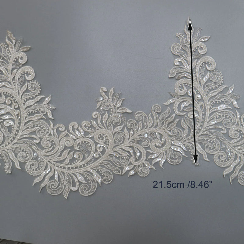 New luxury beaded embroidery lace