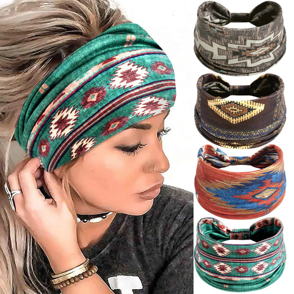 Women Wide Cotton Turban Headwrap