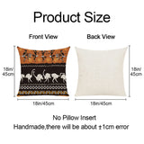 1Pc/4Pc African Style Animal Print Throw Pillowcase African Women Indigenous Female Dancer Pillowcase Home Sofa Cushion Cover