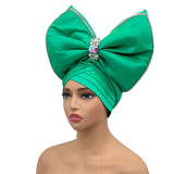 New Big Bowknot Turban Cap