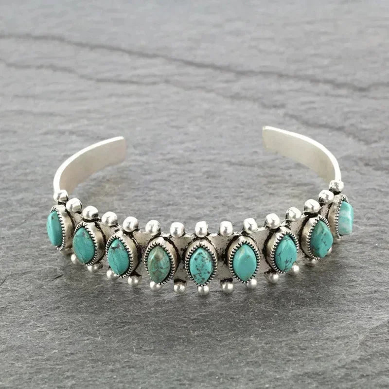 Vintage Turquoises Imitation Natural Stone Bracelets